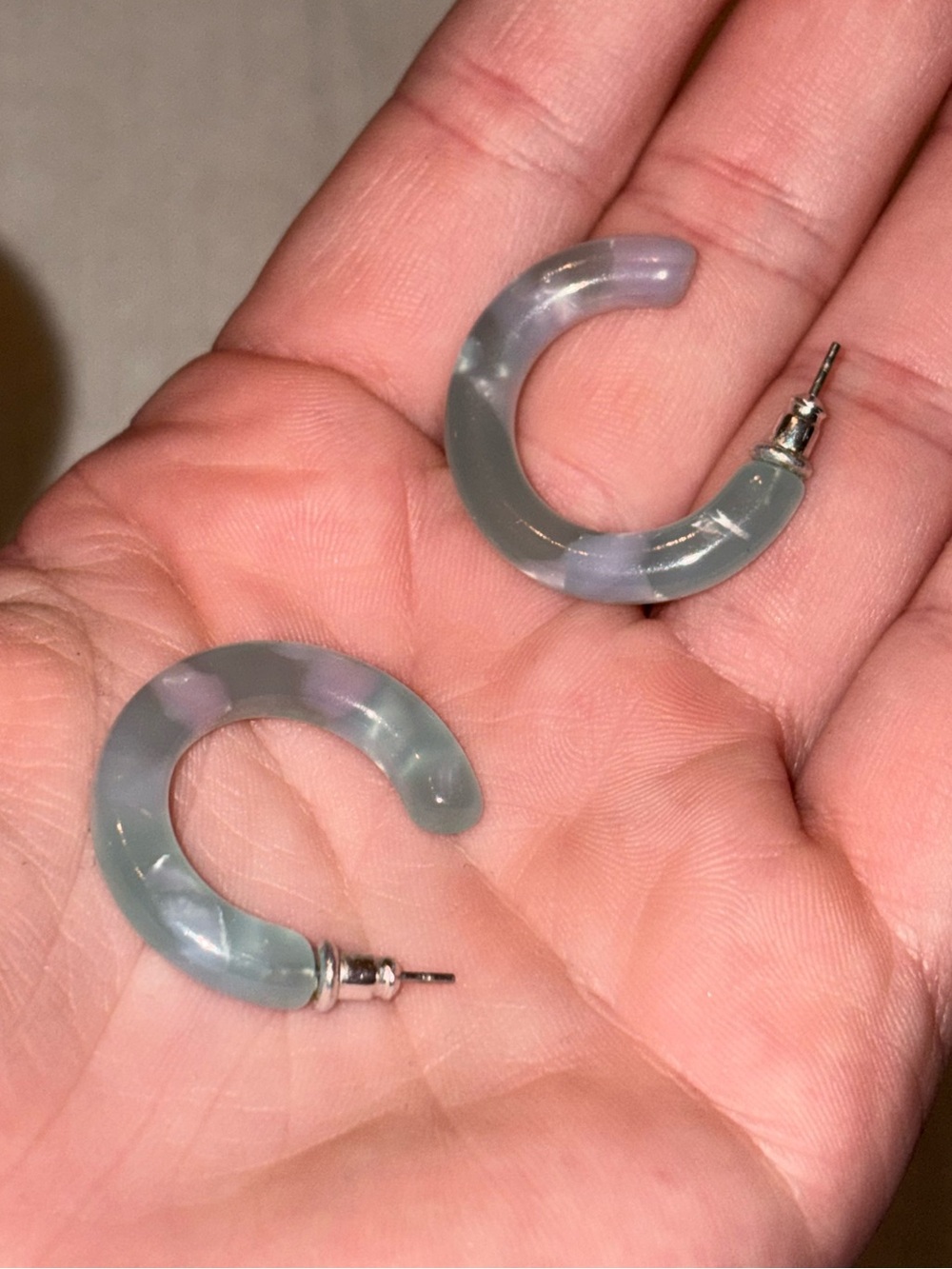 Pilgrim Jewelry Chunky Acrylic Hoop Earrings - Women Colourful Resin Jewelry